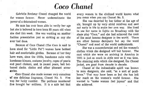 when did coco chanel die age|coco chanel obituary.